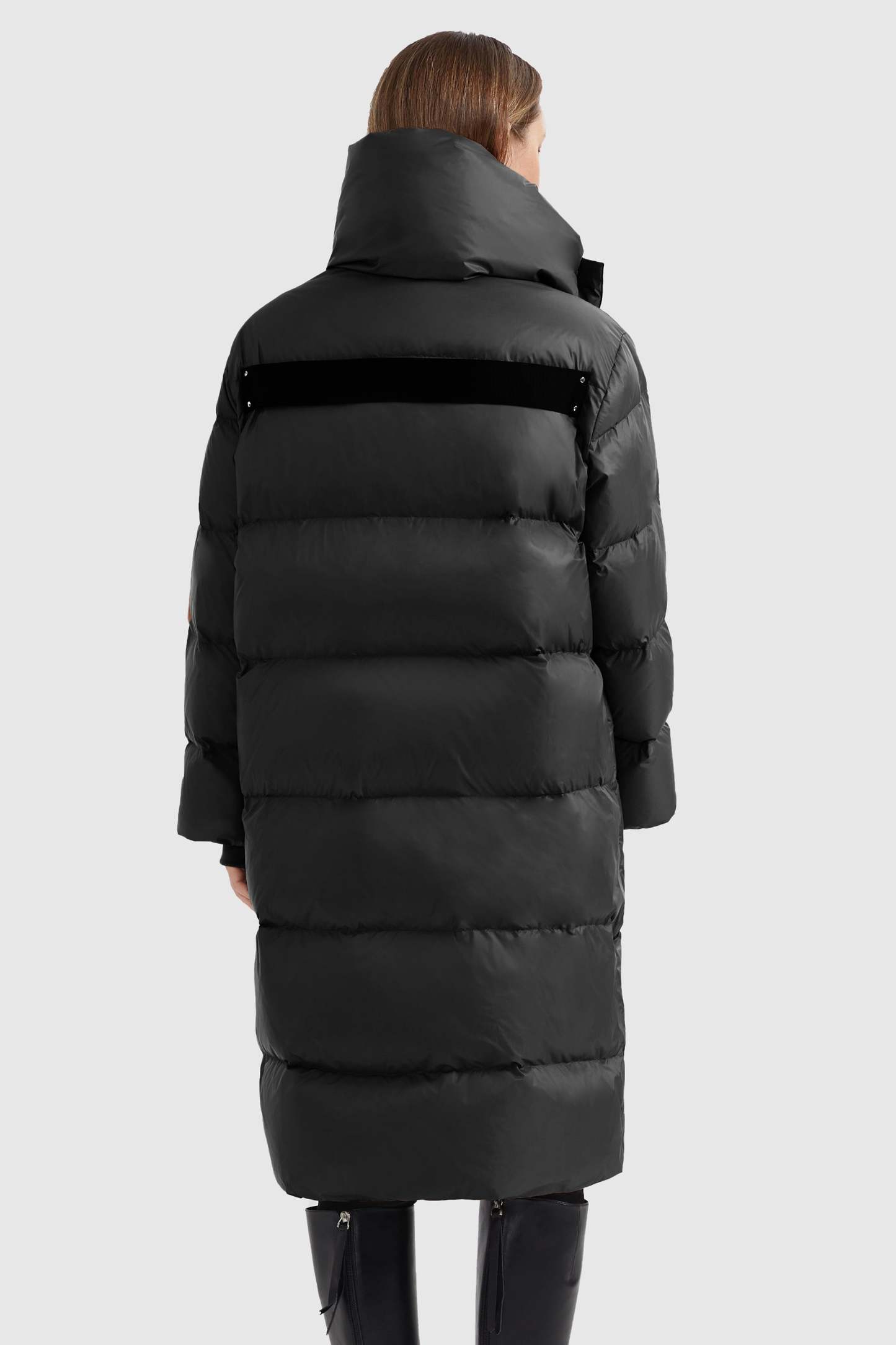 Puffer Long Stylish Winter Down Jacket with Warm Thickened Collar