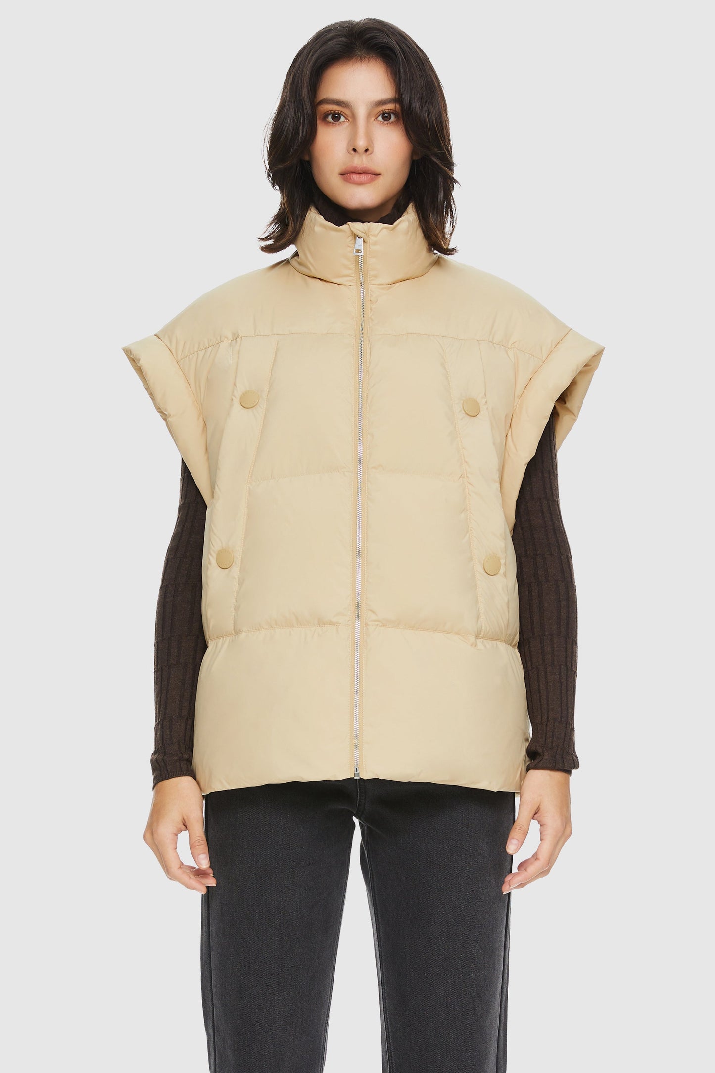 Oversized Sleeveless Classic Puffer Vest