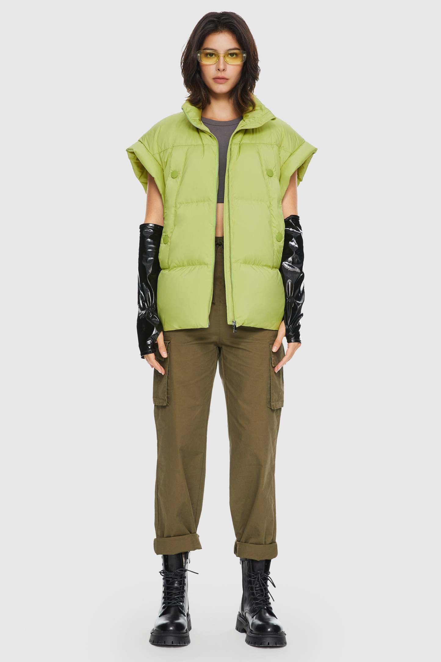 Oversized Sleeveless Classic Puffer Vest