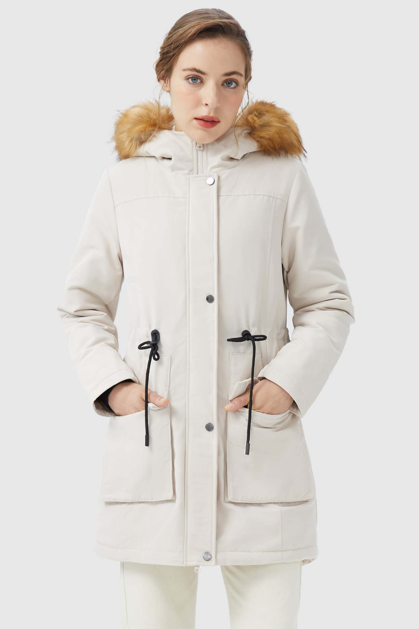 Thickened Fleece Lined Parka Jacket