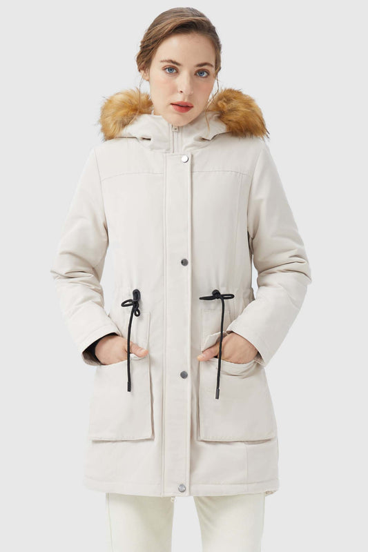 Thickened Fleece Lined Parka Jacket