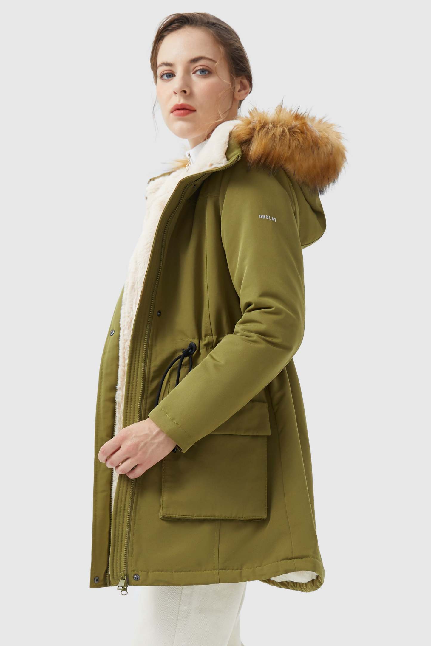 Thickened Fleece Lined Parka Jacket