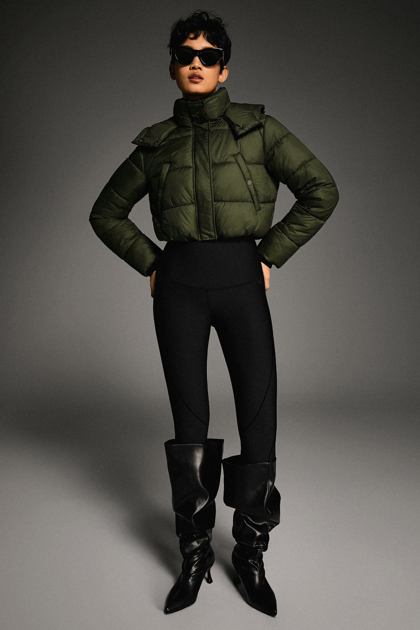 Urban Essential Cropped Lyrella Puffer Jacket