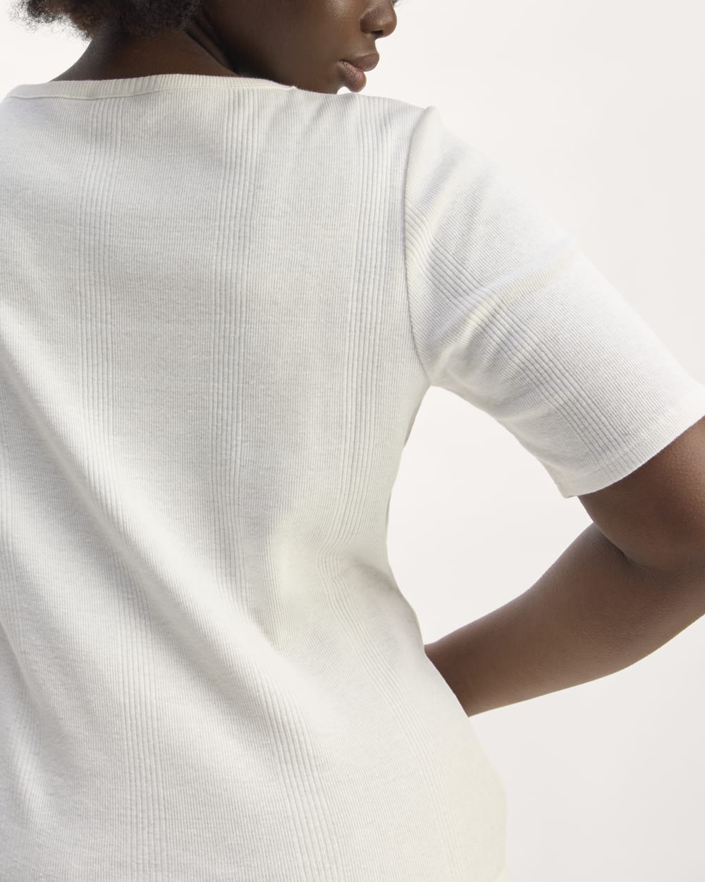 The Vintage Rib Scoop-Neck Top | Bone