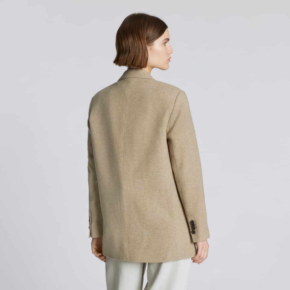 The Oversized Blazer in Wool | Toasted Tan