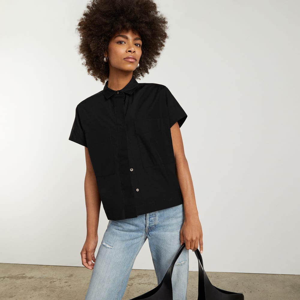 The Short-Sleeve Box Shirt | Black