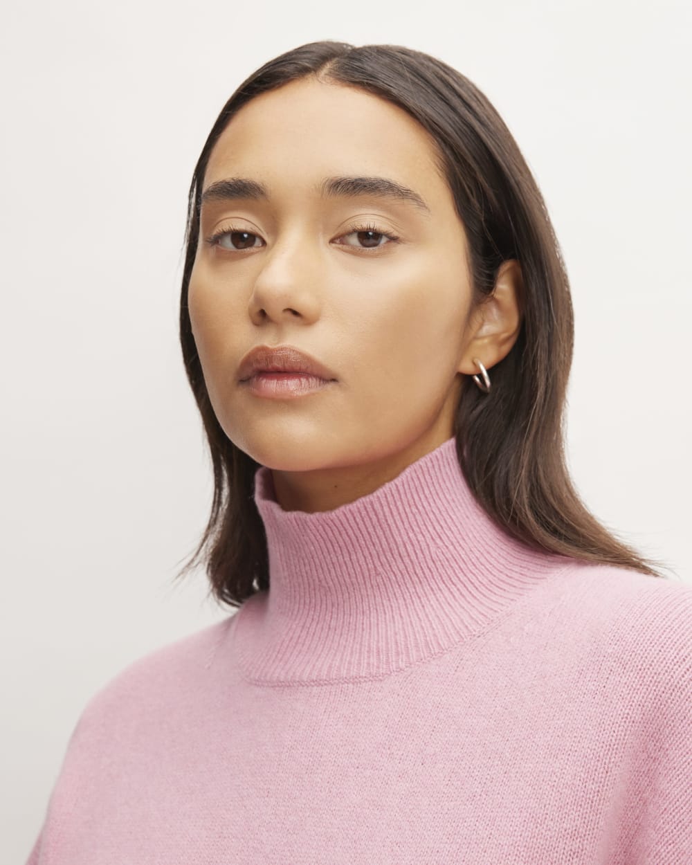 The Cashmere Oversized Turtleneck | Bubblegum