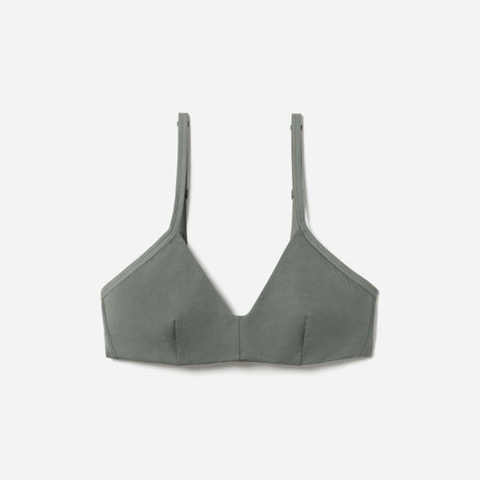 The Cotton Bralette | Dark Sage