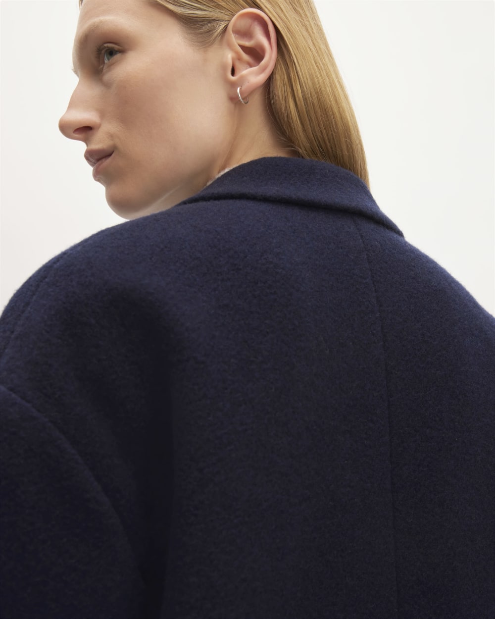 The Italian ReWool® Cocoon Coat | Navy