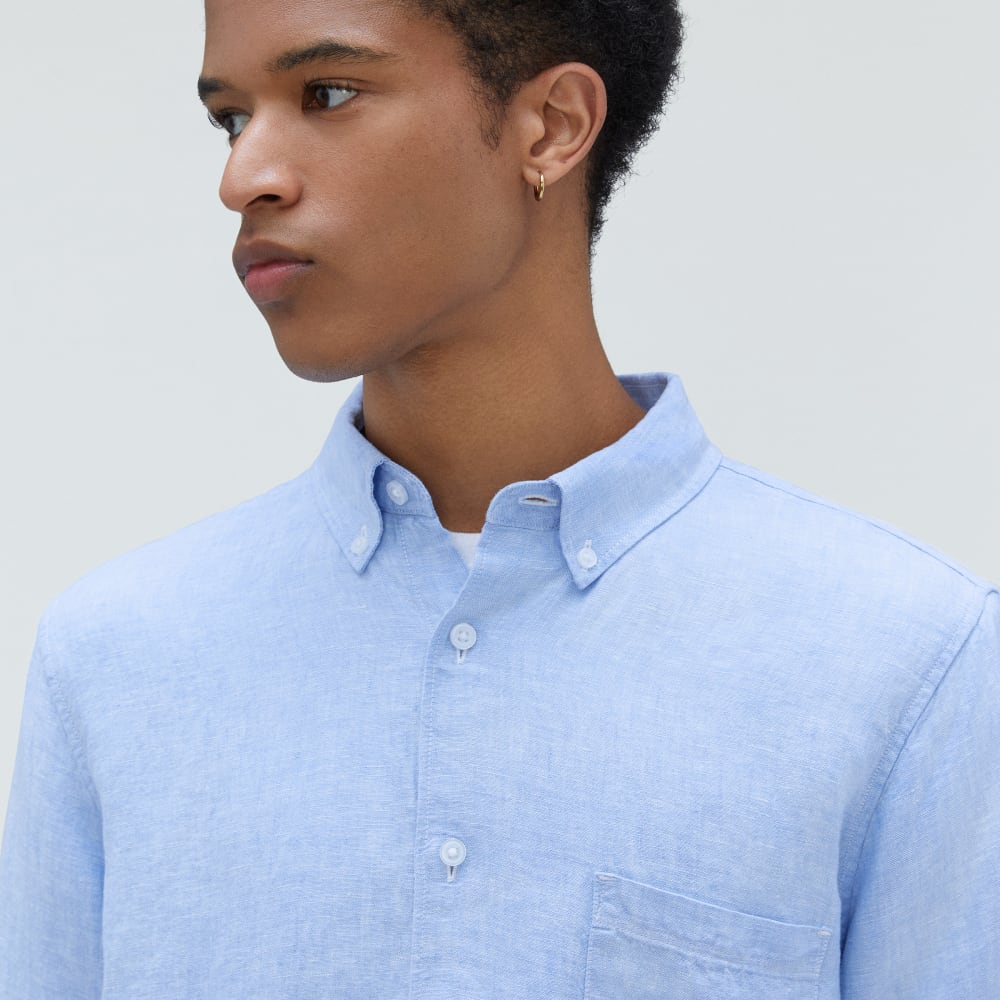 The Classic Shirt in Linen | Light Blue