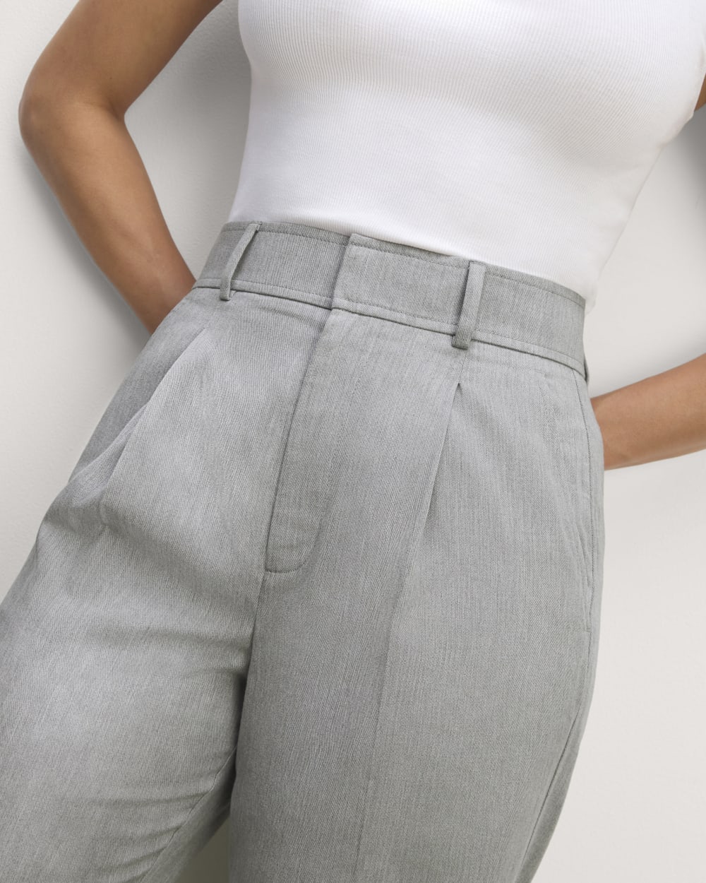 The Draper Tapered Pant in Buttersmooth | Heather Steel