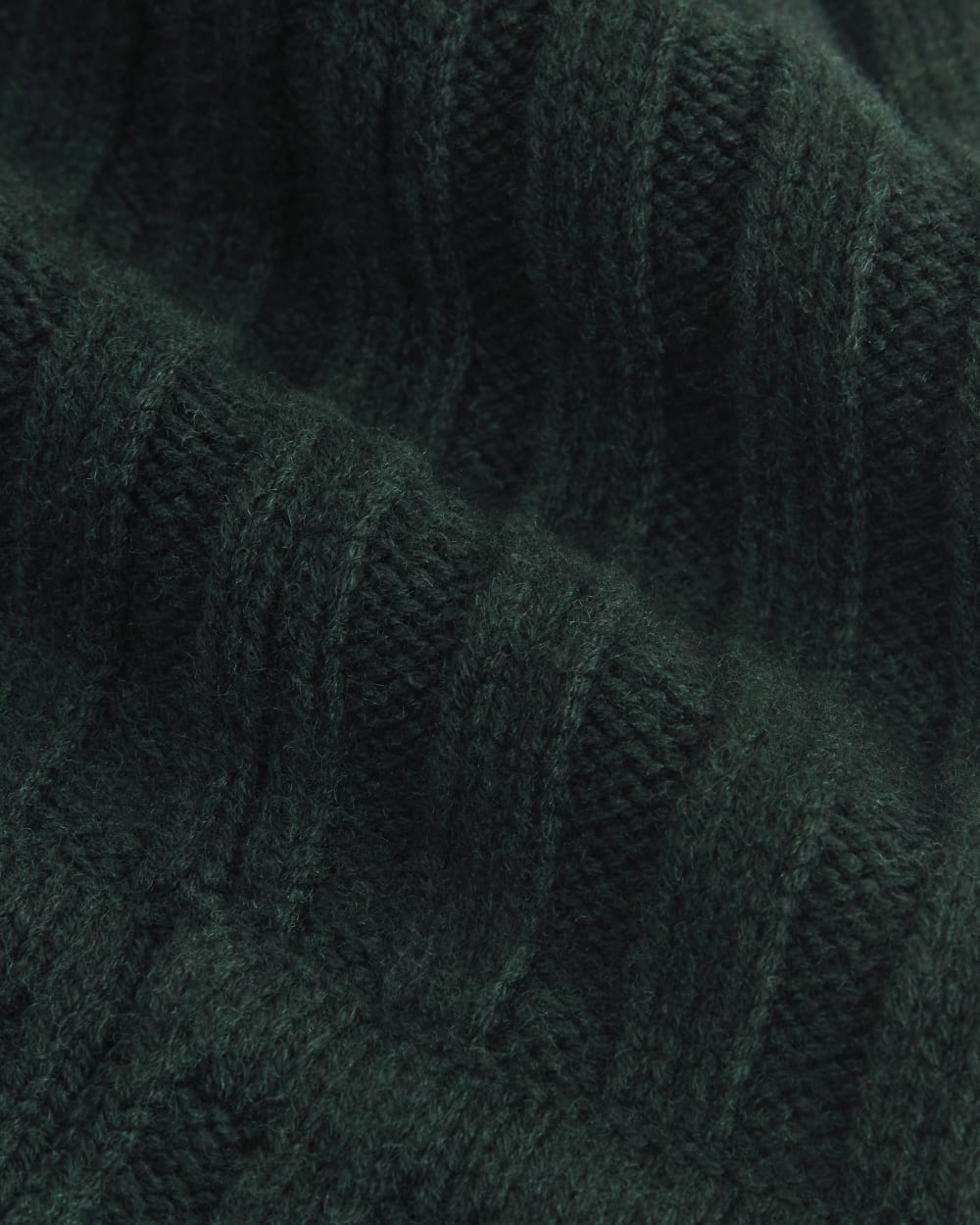 Chunky Ribbed Beanie | Heathered Dark Sea