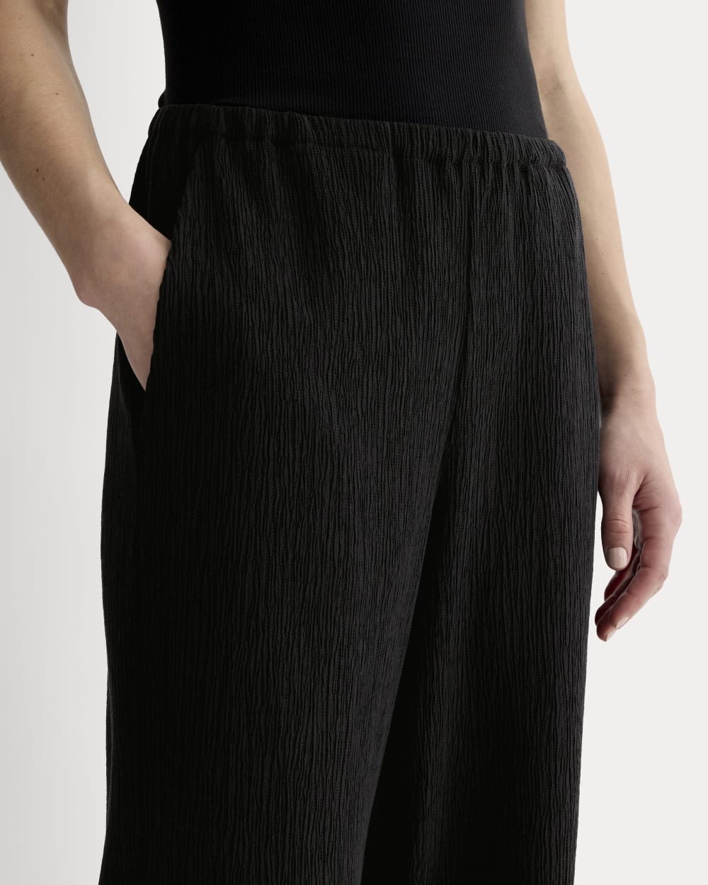 The Crinkle Pant | Black