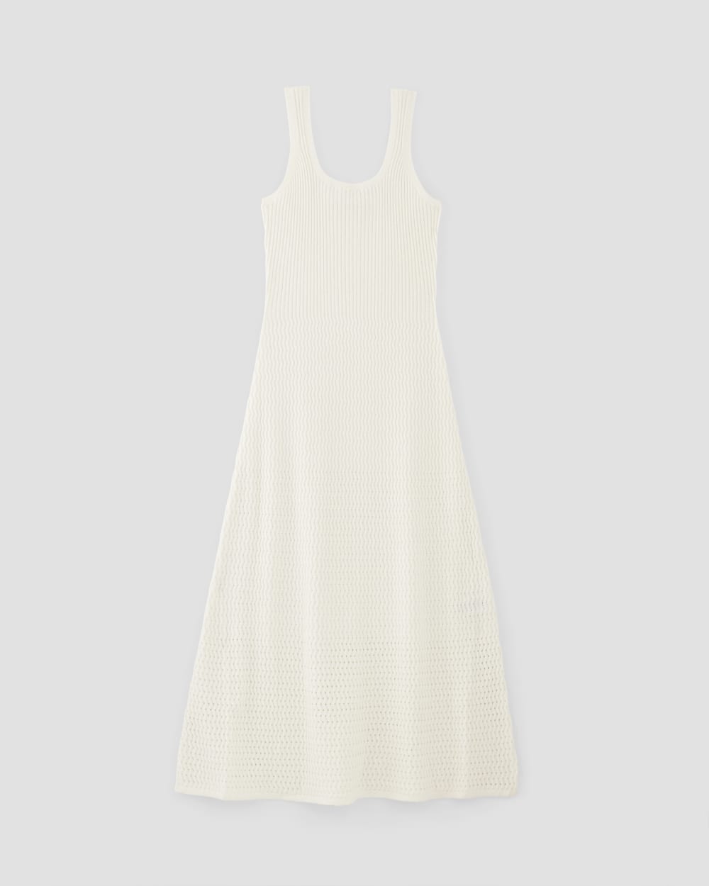 The Crochet Knit Tank Dress | Bone