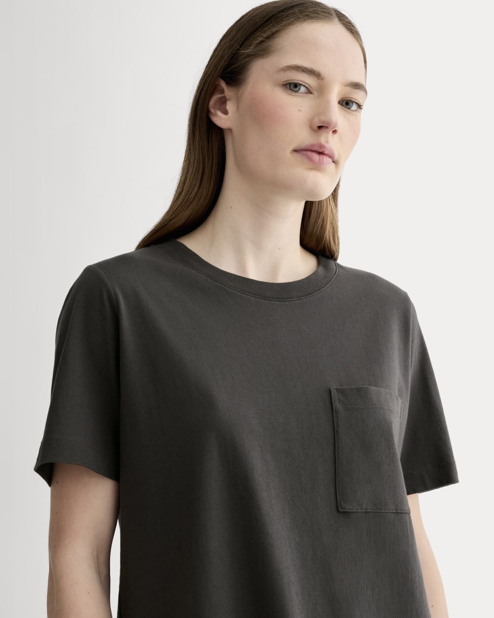 The Organic Cotton Weekend Tee Dress | Washed Black