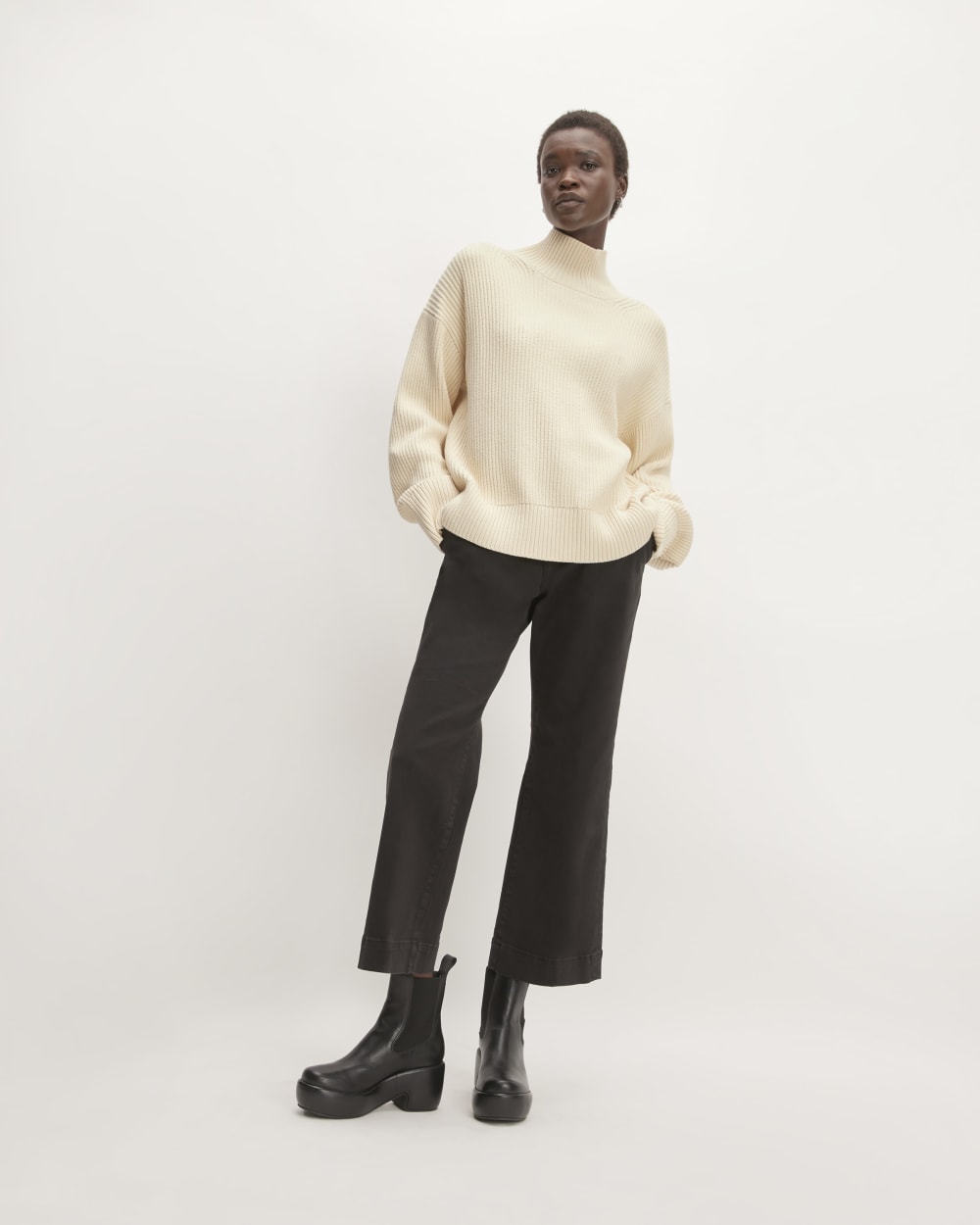 The Organic Cotton Ribbed Turtleneck | Canvas