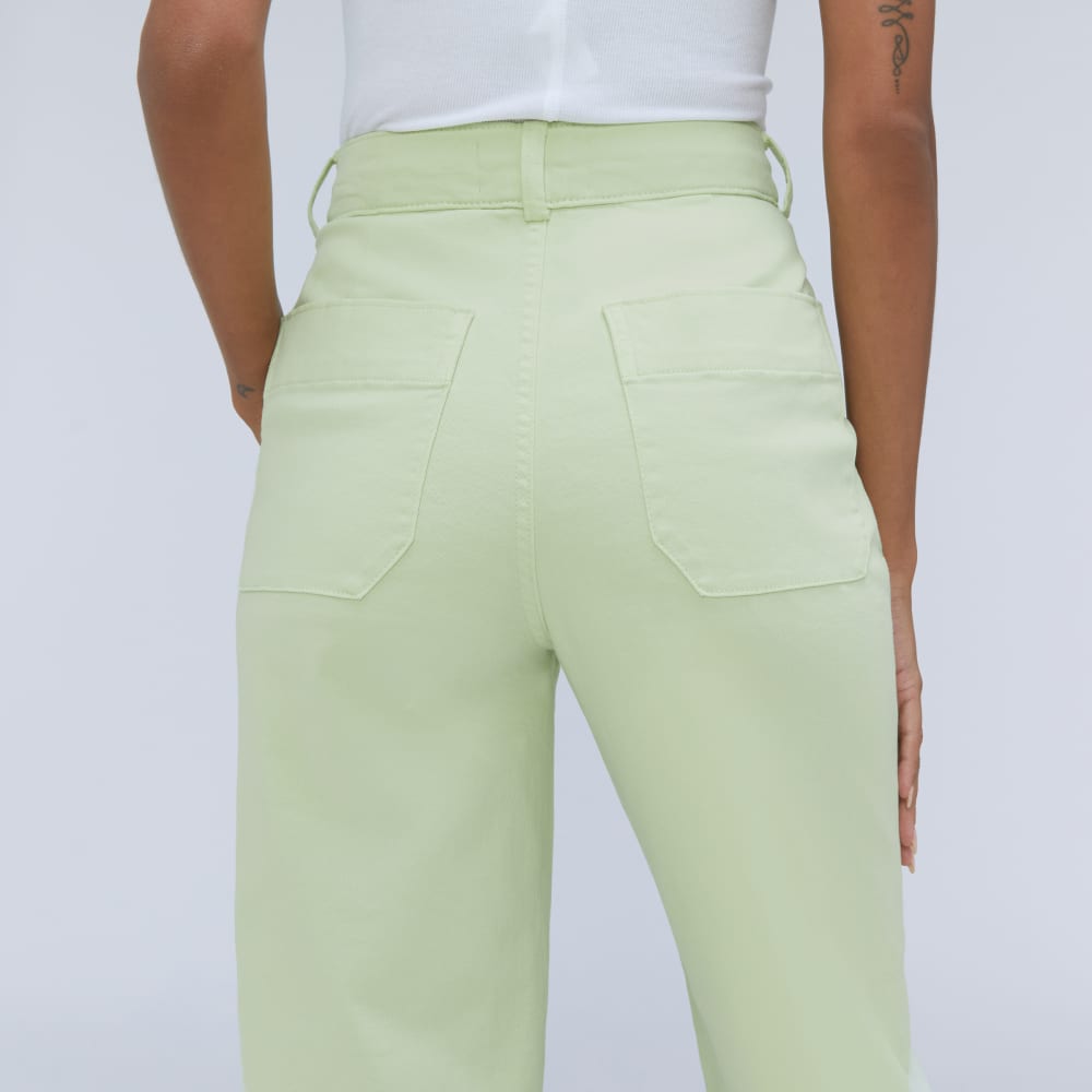 The Organic Wide-Leg Pant | Seafoam Green