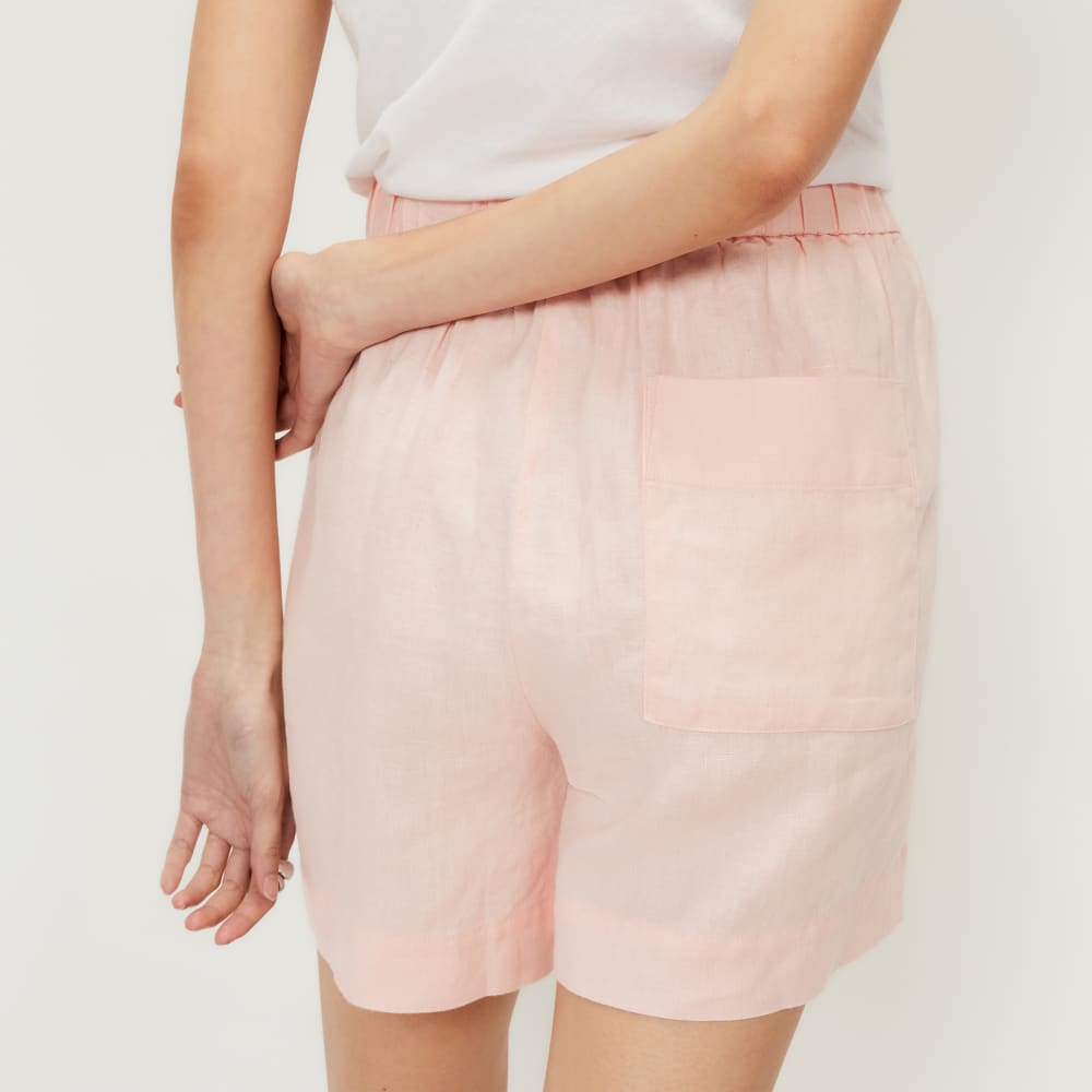 The Linen Boxer Short | Petal Pink