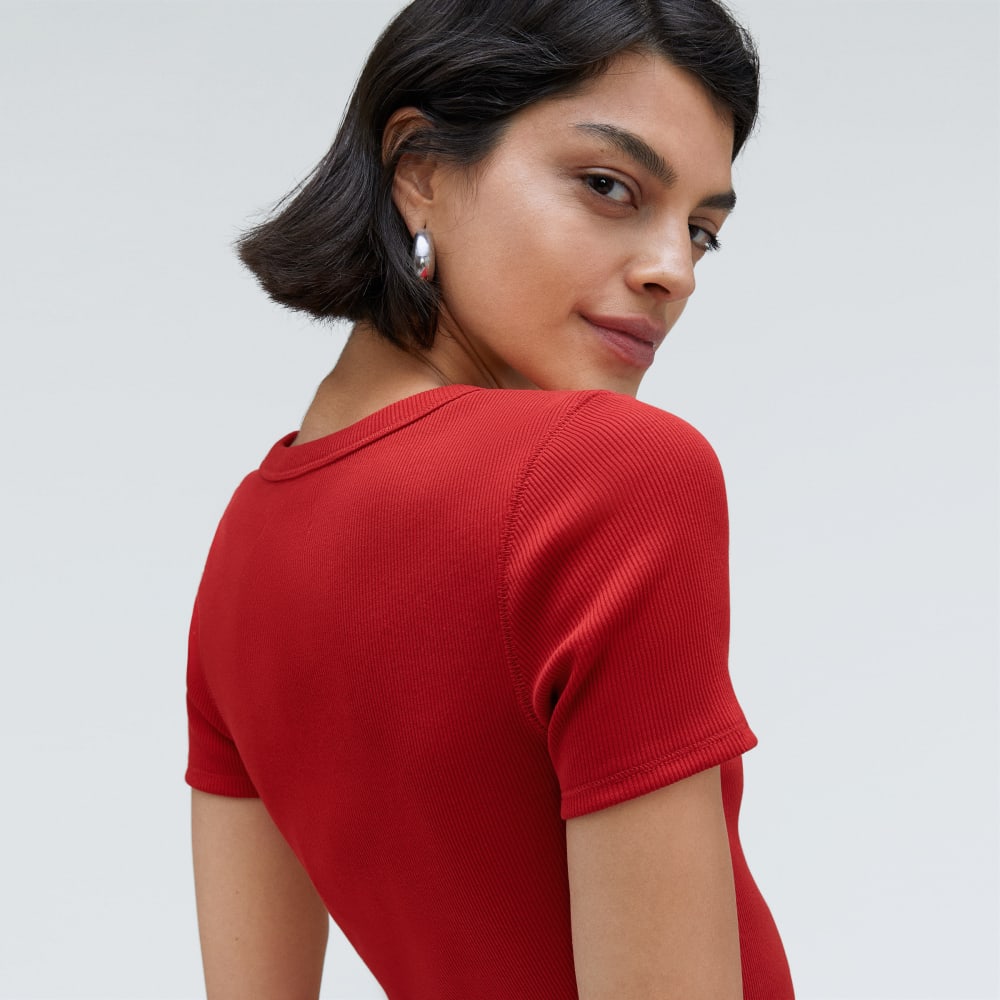 The ’90s Rib Tee | Ruby