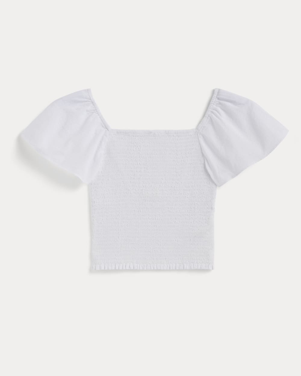 The Gauze Smocked Top | White