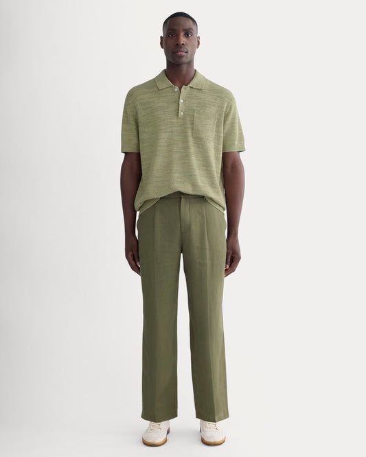 The Linen Pleated Trouser | Kalamata