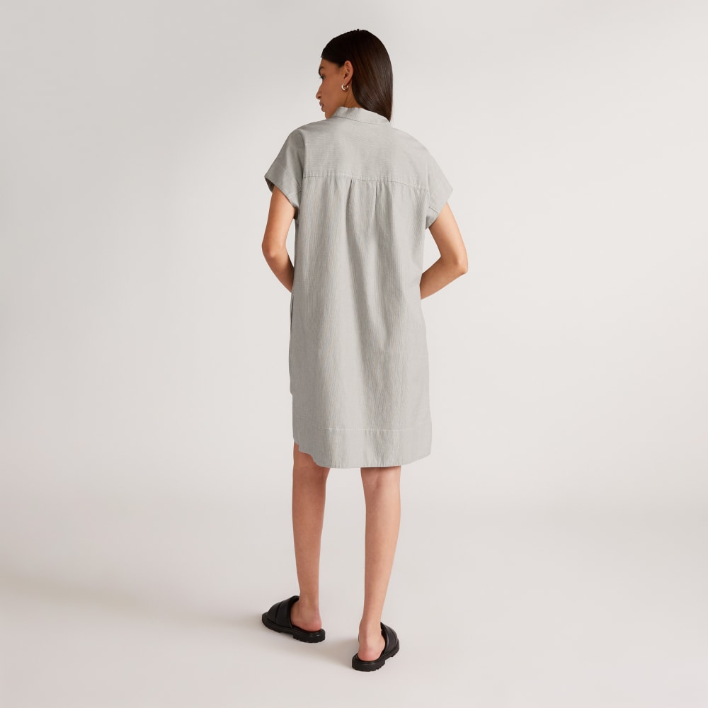 The Easy Workwear Dress | Canvas Tan / Navy
