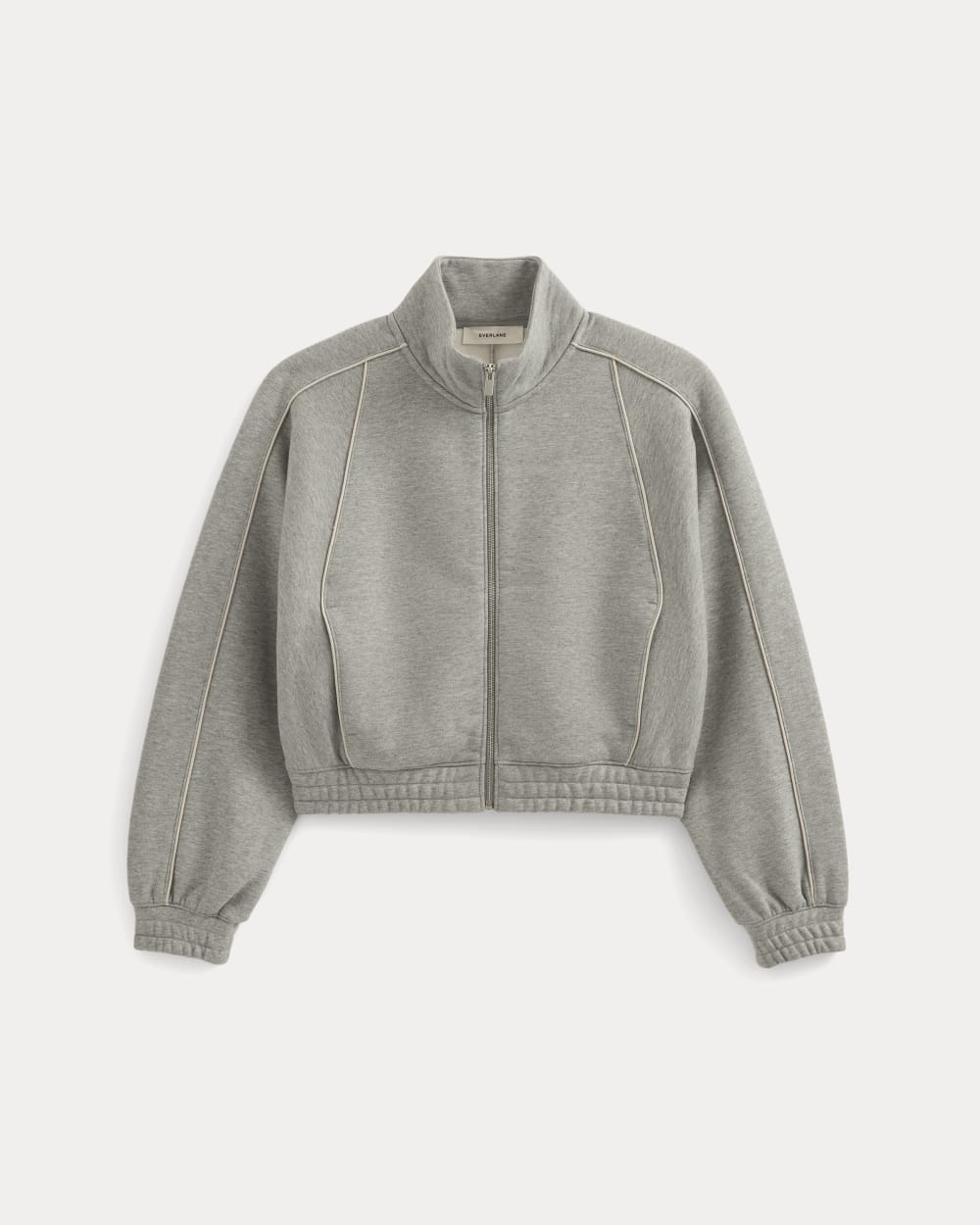 Luxe Fleece Track Jacket | Vintage Heather Grey