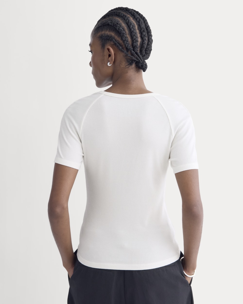 The Shimmy V-Neck Top | Bone