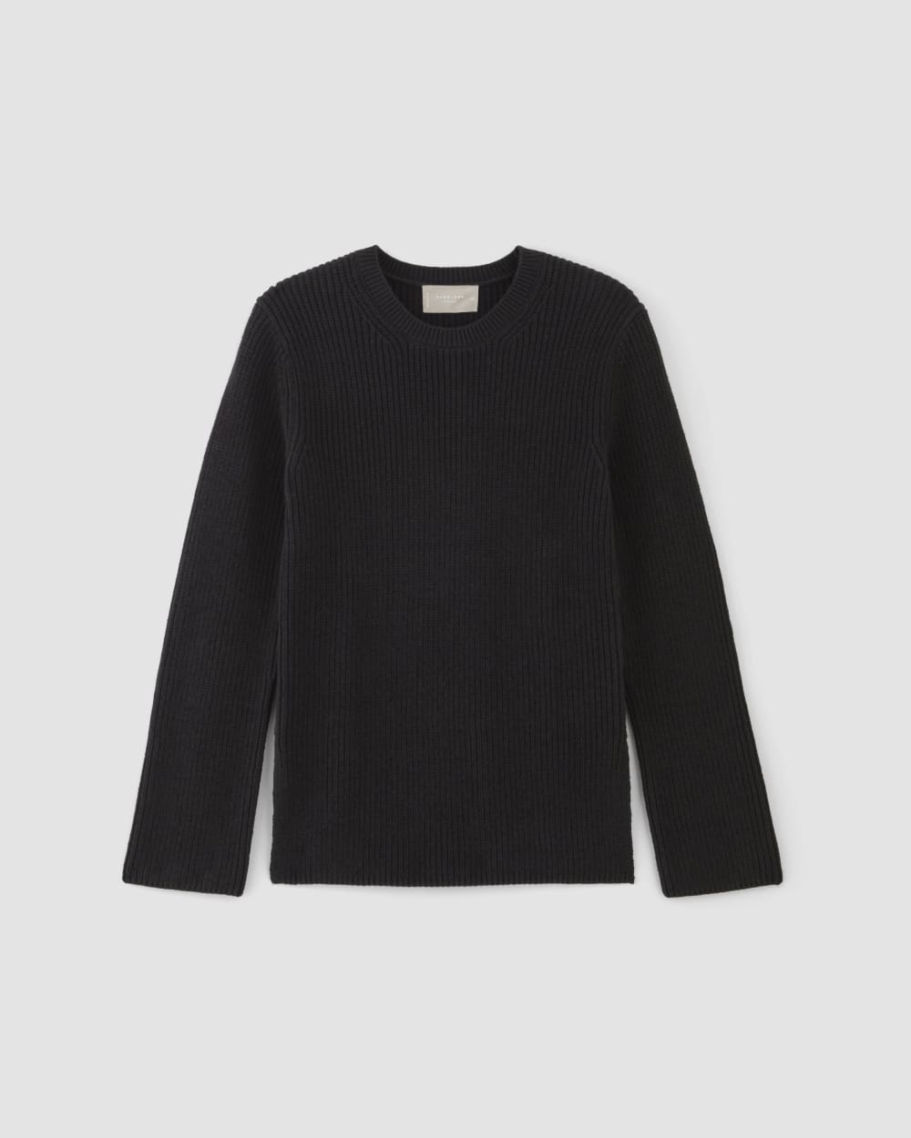 The Organic Cotton Slim Crew Sweater | Black
