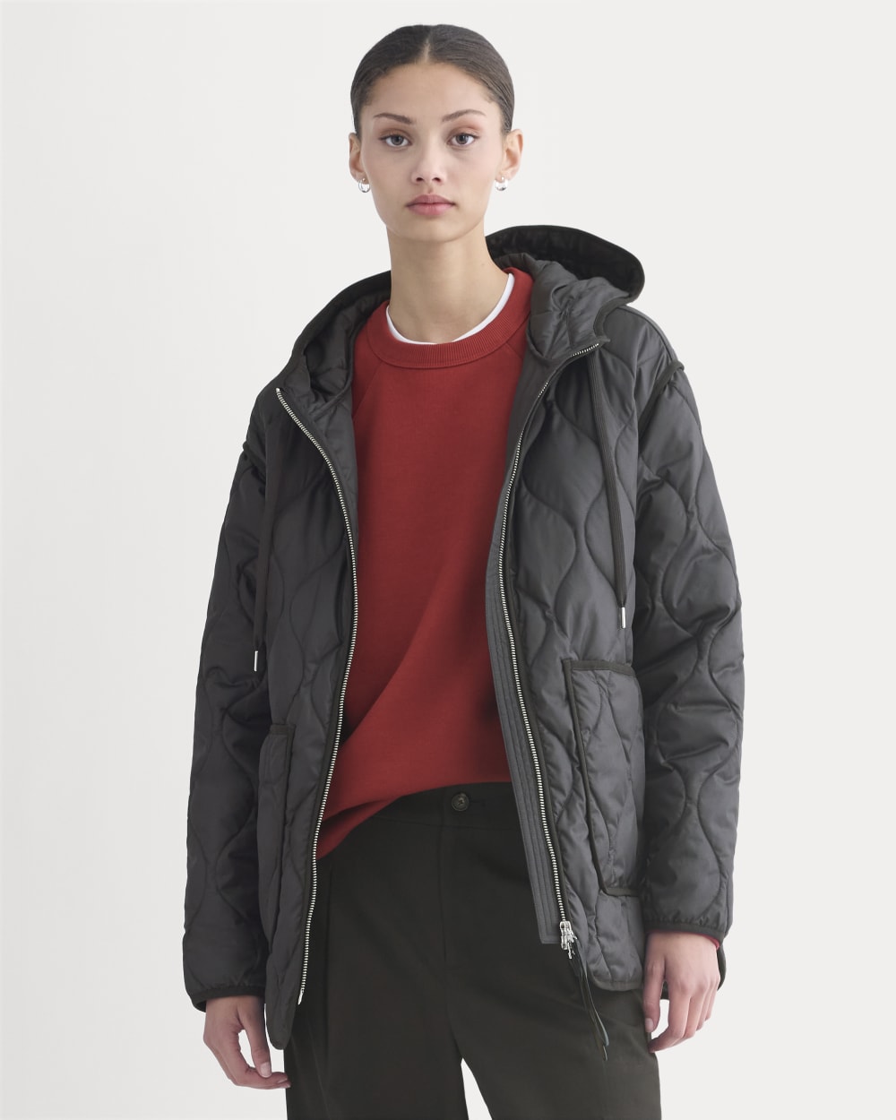 ReNew Quilted Hooded Liner | Black