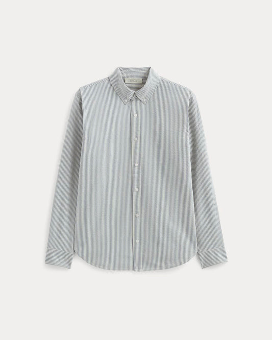 The Seersucker Long-Sleeve Shirt | Dutch Blue / Natural
