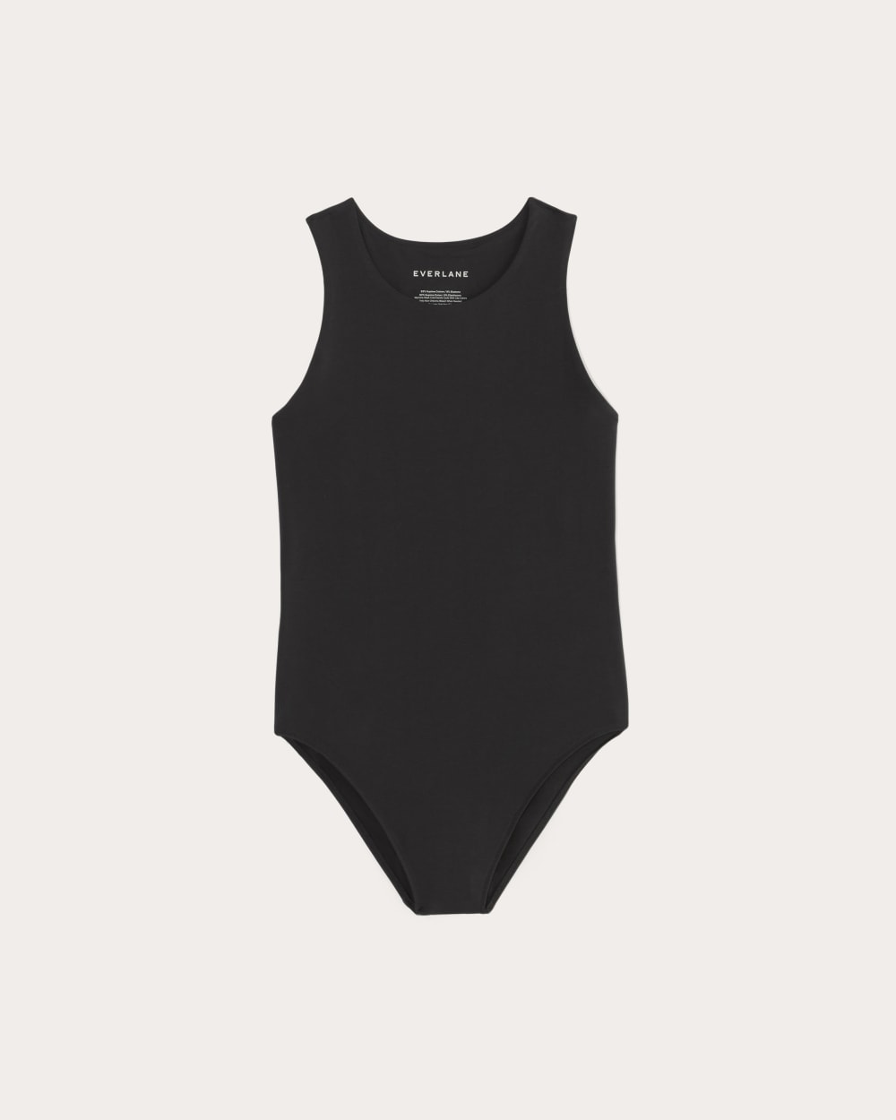 The Cutaway Tank Bodysuit | Black | Bikini
