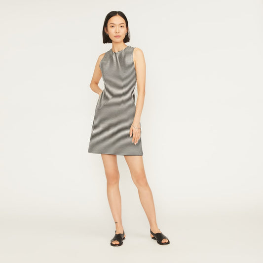 The Dream '90s Shift Dress | Parchment / Black