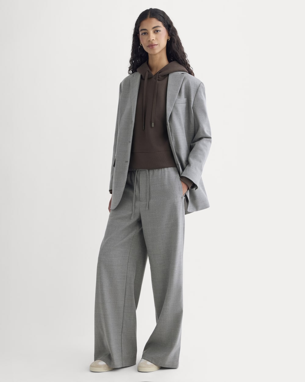 The Pull-On Trouser in Tailor Twill | Heather Graphite