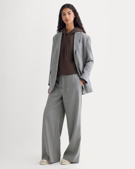 The Pull-On Trouser in Tailor Twill | Heather Graphite