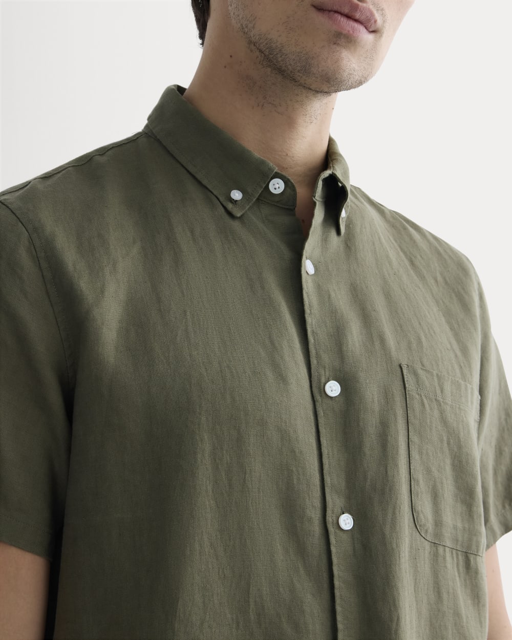 The Classic Short-Sleeve Shirt in Linen | Kalamata