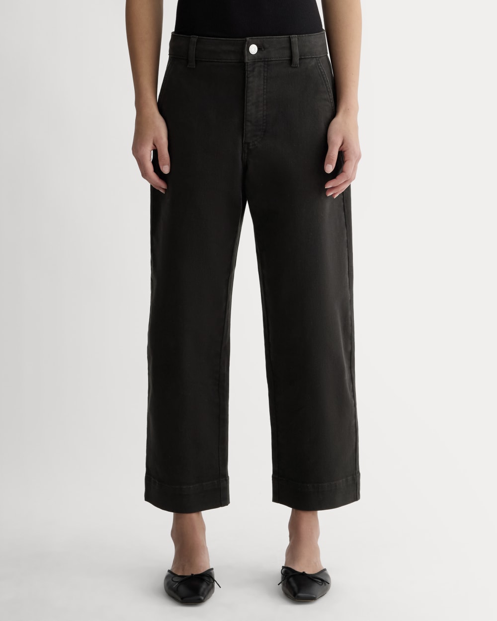 The Utility Straight-Leg Pant | Black | 26.5 Inseam