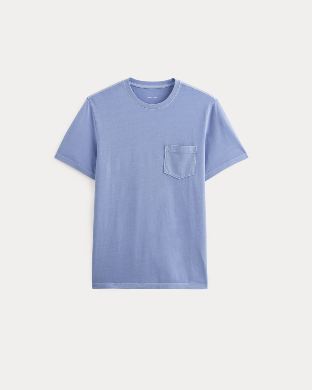 The Essential Organic Garment-Dyed Crew | Granada Sky Blue Garment Dye