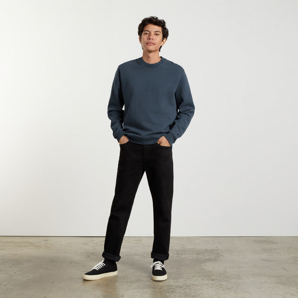 The Track Crewneck Sweatshirt | Kingfisher Blue