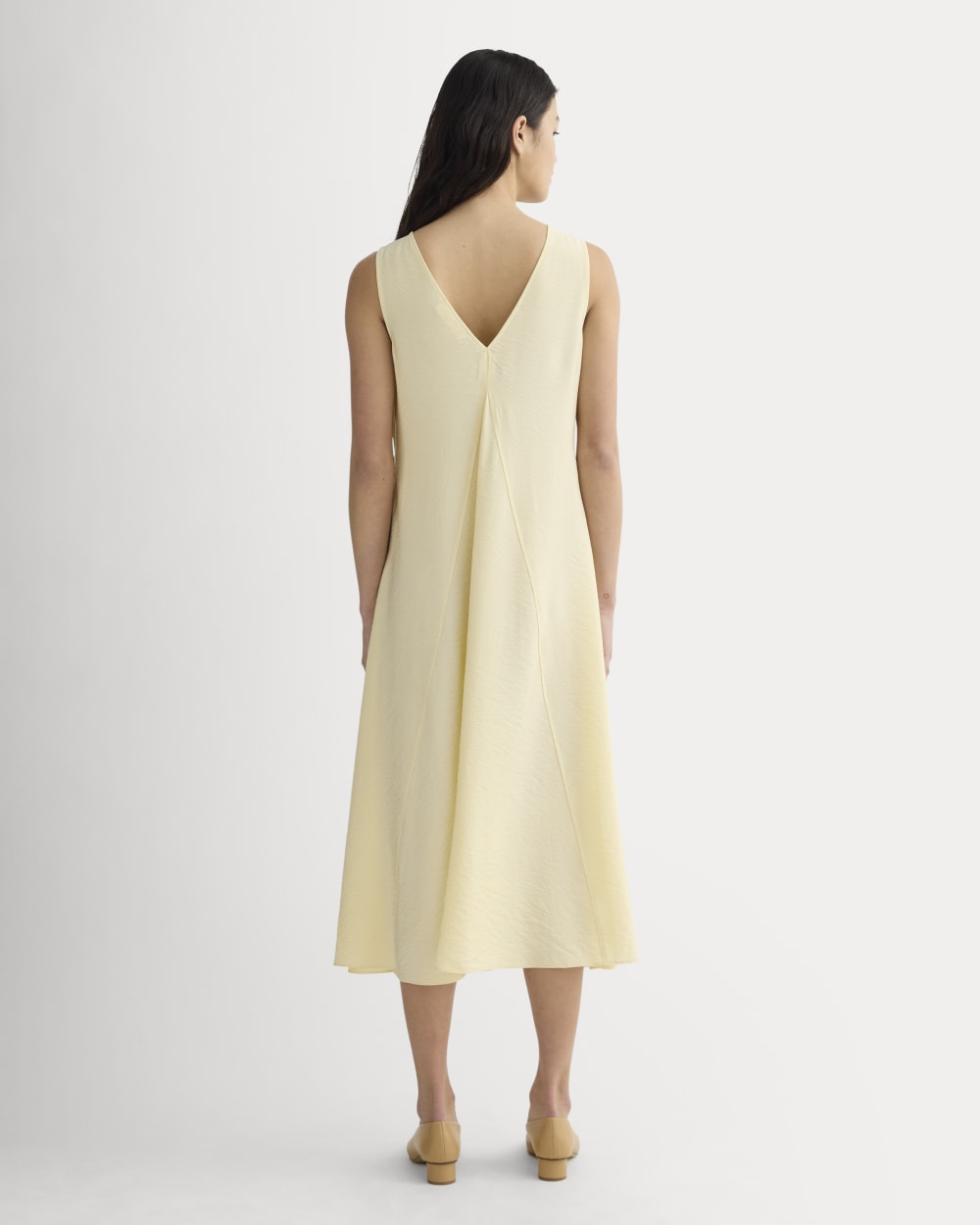 The V-Neck Dress in SoftLuxe | Banana Crepe