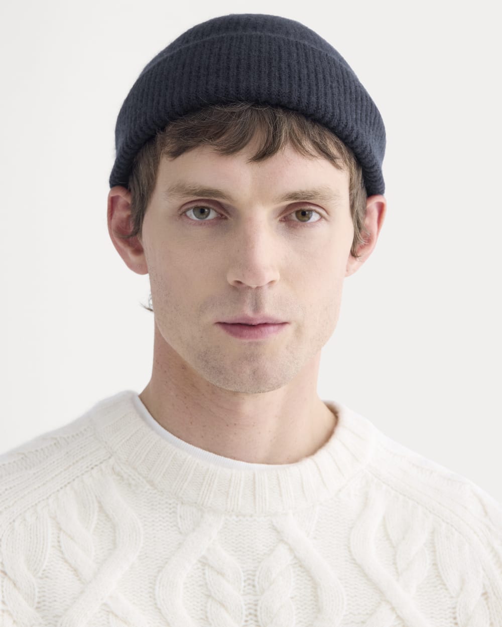 Cashmere Docker Beanie |  Navy