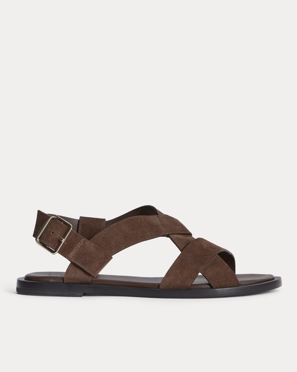 The City Strap Sandal | Burnt Umber Suede