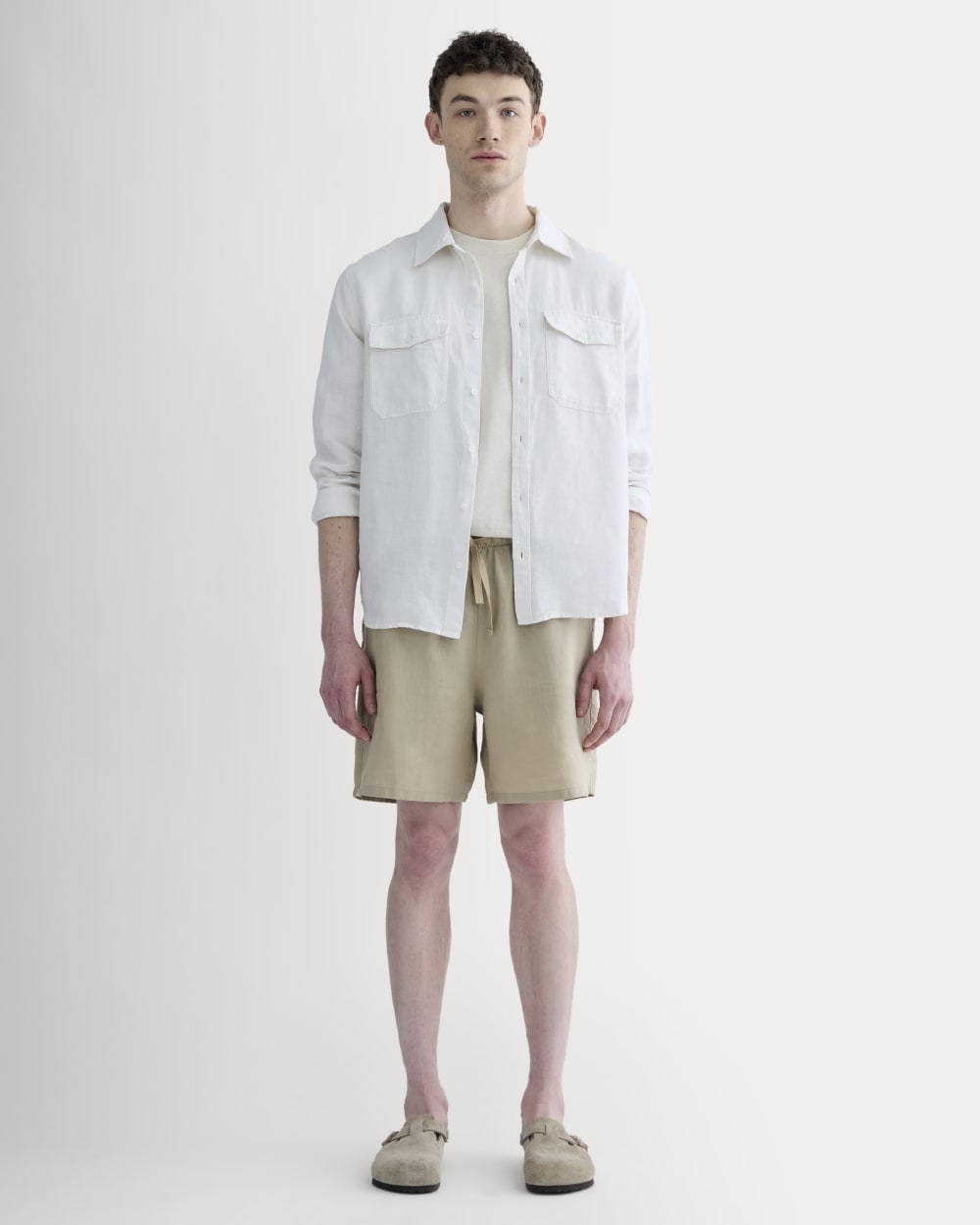 The Linen Easy Short | Trench Coat Khaki