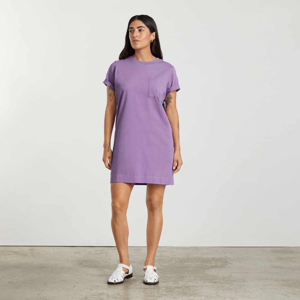 The Organic Cotton Weekend Tee Dress | Dark Orchid