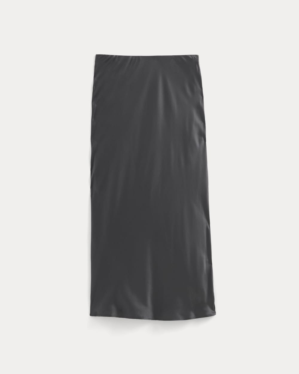 Slip Skirt in Silk Charmeuse | Graphite
