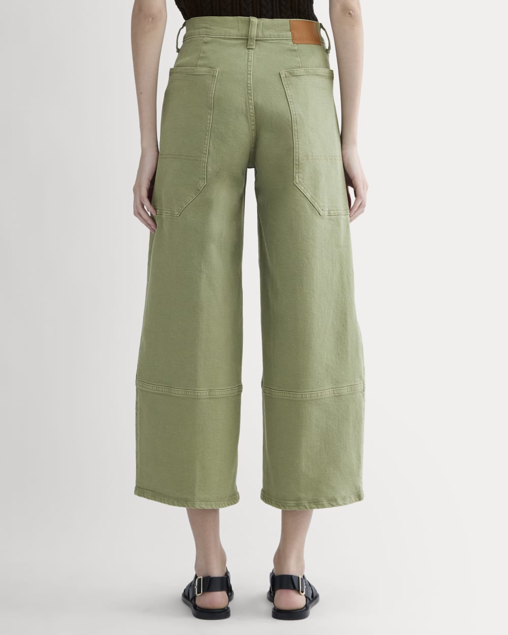 The Way-High® Gardener Cropped Jean | Oil Green