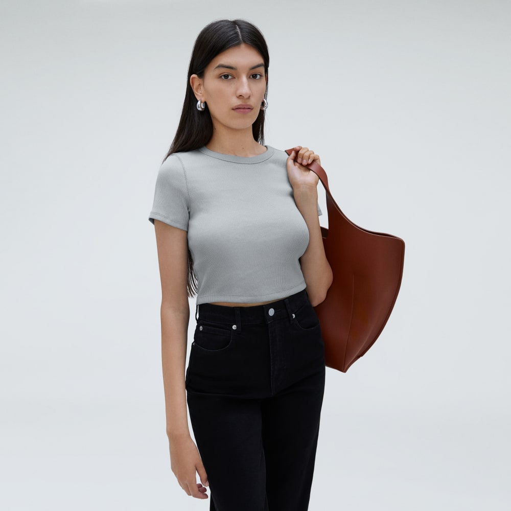 The ’90s Rib Tee | Sky