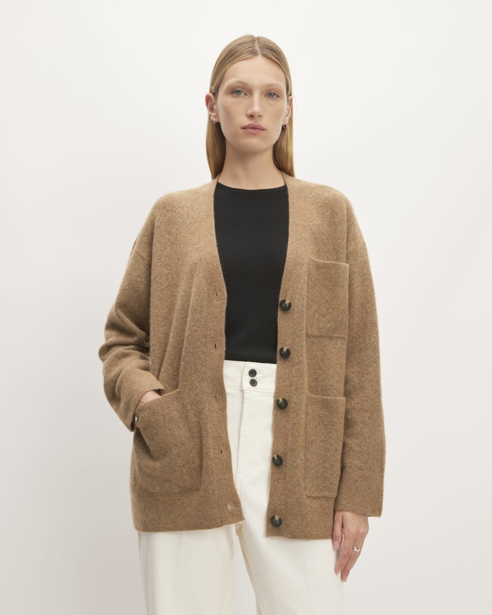 The Cozy-Stretch Relaxed Cardigan | Heathered Toasted Coconut