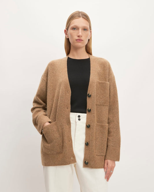The Cozy-Stretch Relaxed Cardigan | Heathered Toasted Coconut