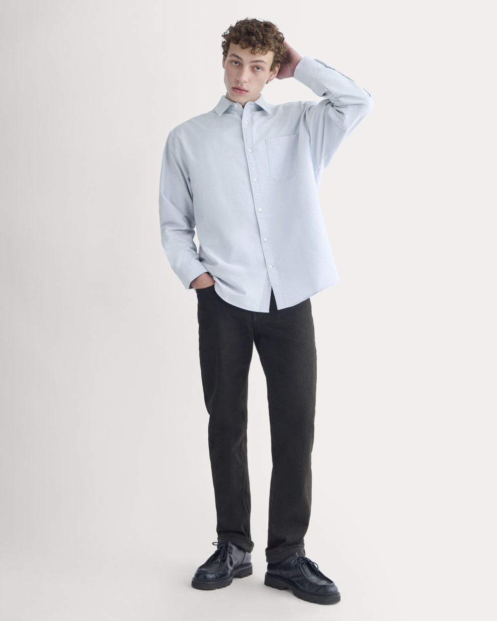 Oversized Oxford Shirt | Light Blue